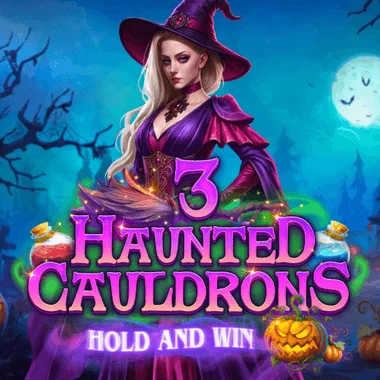 3 Haunted Cauldrons Hold and Win game tile